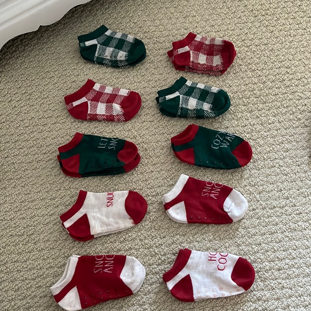 Rae Dunn Toddler Holiday socks